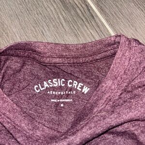 Aeropostale Classic Crew Short Sleeve Tee in Maroon